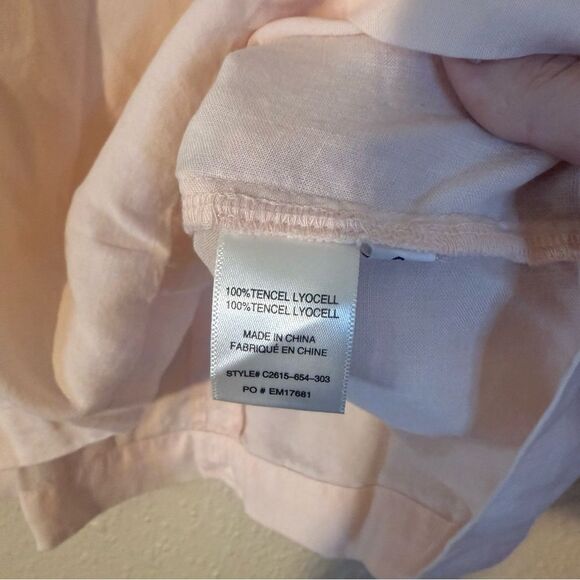 Cloth & Stone Light Pink Ruffle Blouse S - Picture 4 of 6